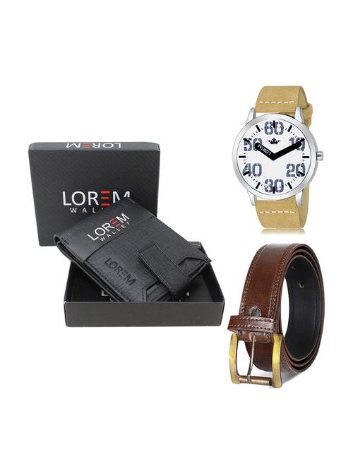 belt, wallet & watch gift combo - 19450697 - Very Small Image - 1