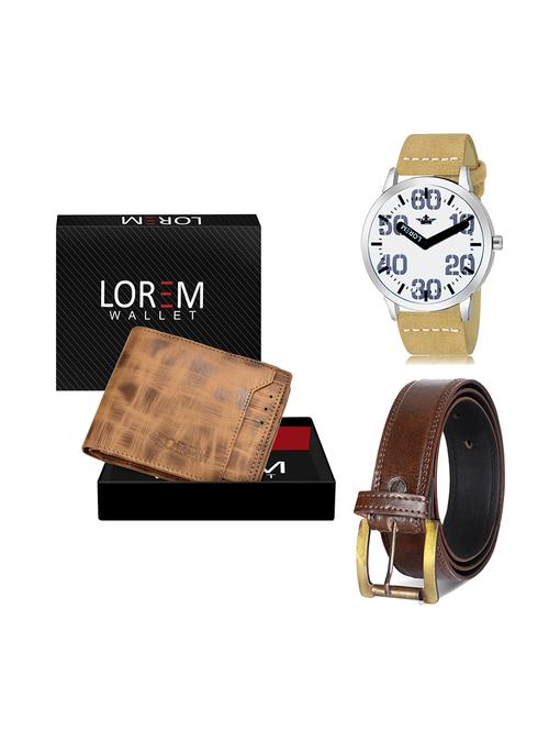 belt, wallet & watch gift combo - 19450710 - Very Small Image - 1