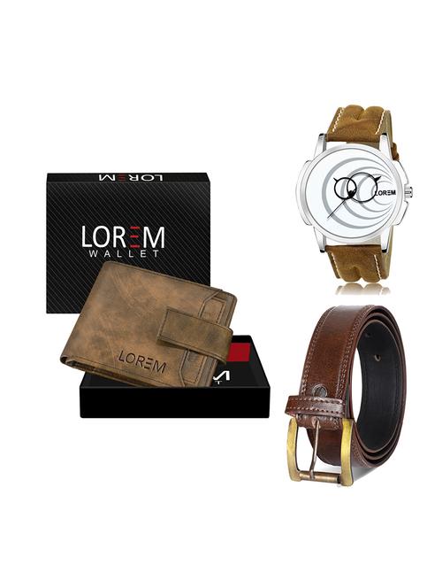 belt, wallet & watch gift combo - 19450758 - Very Small Image - 1