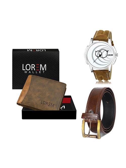 belt, wallet & watch gift combo - 19450761 - Very Small Image - 1