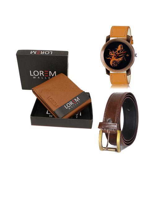belt, wallet & watch gift combo - 19450782 - Very Small Image - 1