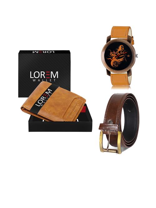 belt, wallet & watch gift combo - 19450786 - Very Small Image - 1