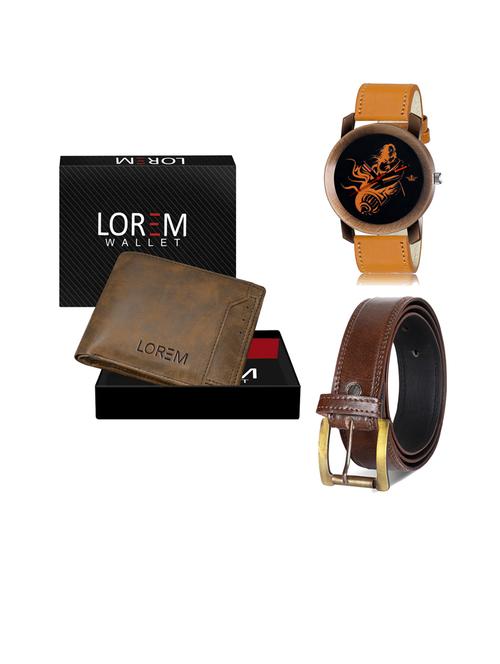 belt, wallet & watch gift combo - 19450804 - Very Small Image - 1
