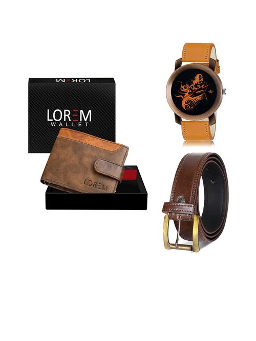 belt, wallet & watch gift combo - 19450824 - Very Small Image - 1