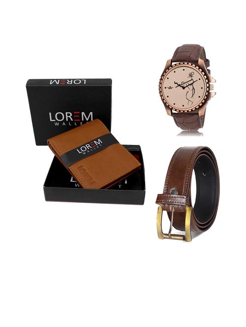 belt, wallet & watch gift combo - 19450828 - Very Small Image - 1