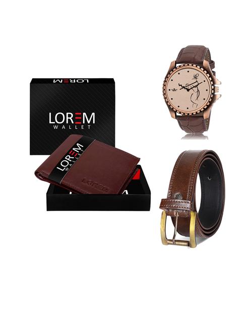 belt, wallet & watch gift combo - 19450839 - Very Small Image - 1