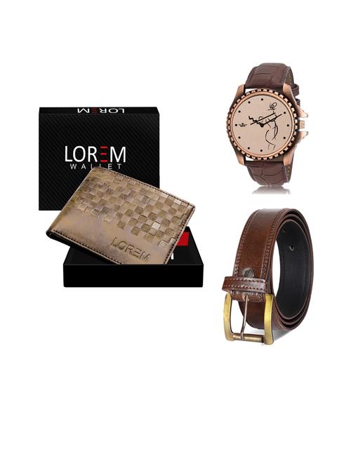 belt, wallet & watch gift combo - 19450861 - Very Small Image - 1
