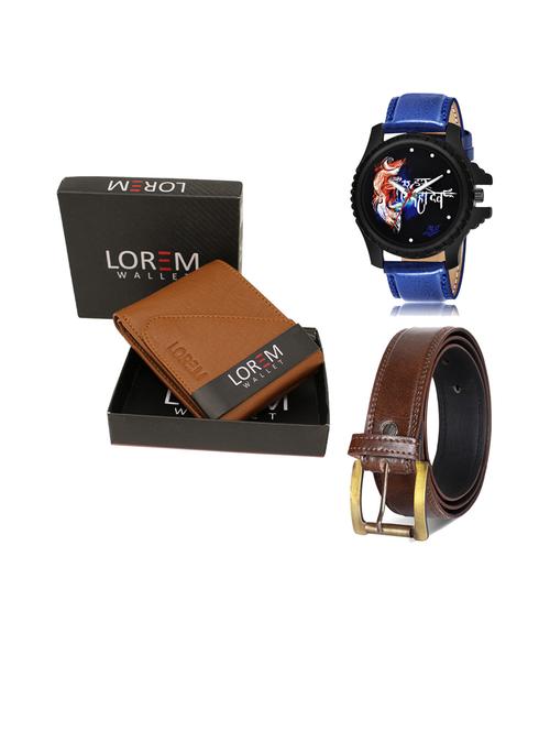 belt, wallet & watch gift combo - 19450872 - Very Small Image - 1