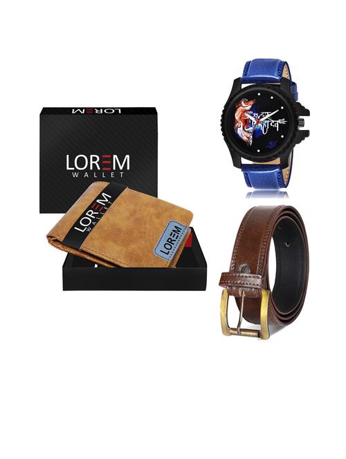 belt, wallet & watch gift combo - 19450881 - Very Small Image - 1