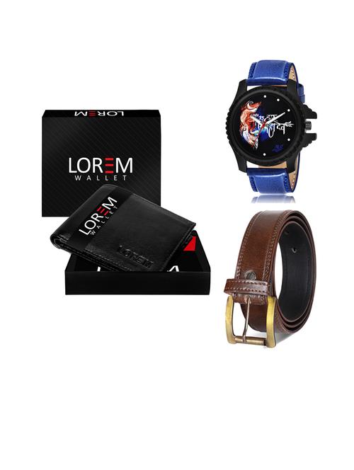 belt, wallet & watch gift combo - 19450885 - Very Small Image - 1