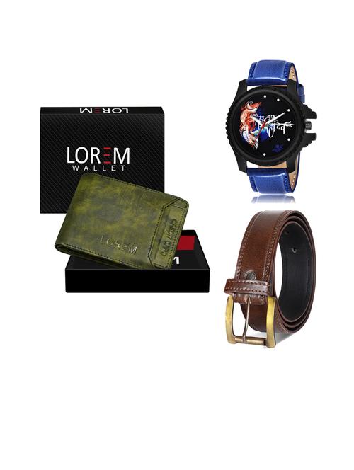 belt, wallet & watch gift combo - 19450897 - Very Small Image - 1
