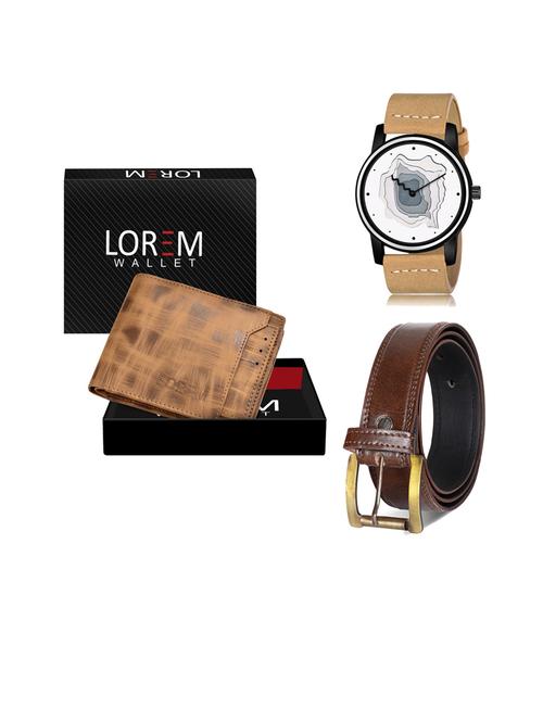 belt, wallet & watch gift combo - 19450981 - Very Small Image - 1