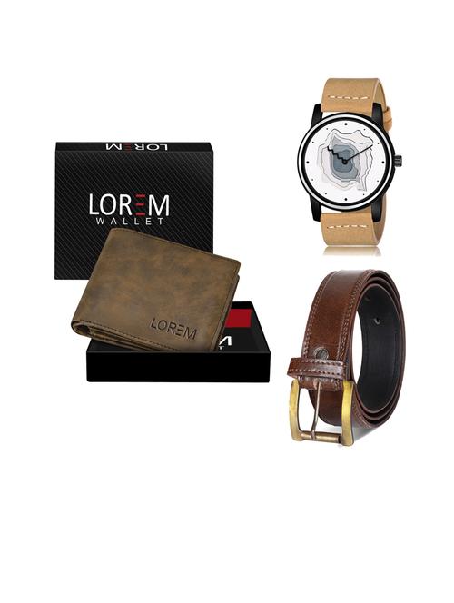 belt, wallet & watch gift combo - 19450985 - Very Small Image - 1