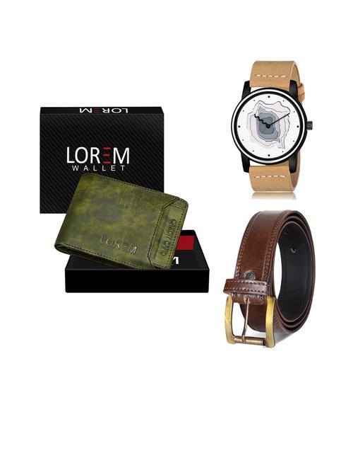 belt, wallet & watch gift combo - 19450987 - Very Small Image - 1