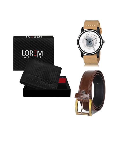 belt, wallet & watch gift combo - 19450991 - Very Small Image - 1