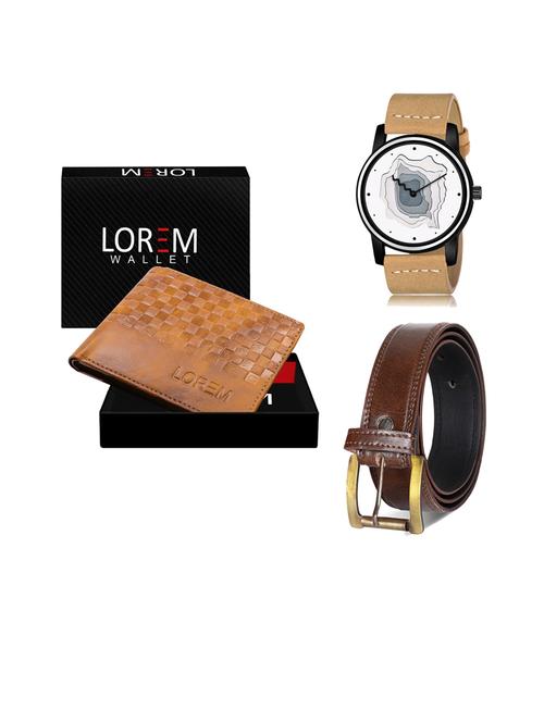 belt, wallet & watch gift combo - 19450997 - Very Small Image - 1