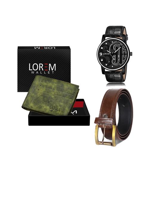 belt, wallet & watch gift combo - 19451067 - Very Small Image - 1