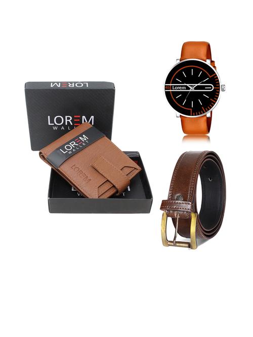 belt, wallet & watch gift combo - 19451105 - Very Small Image - 1