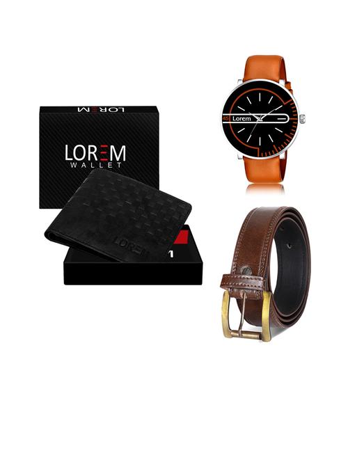 belt, wallet & watch gift combo - 19451134 - Very Small Image - 1