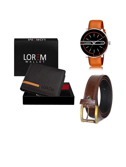 belt, wallet & watch gift combo - 19451138 - Very Small Image - 1
