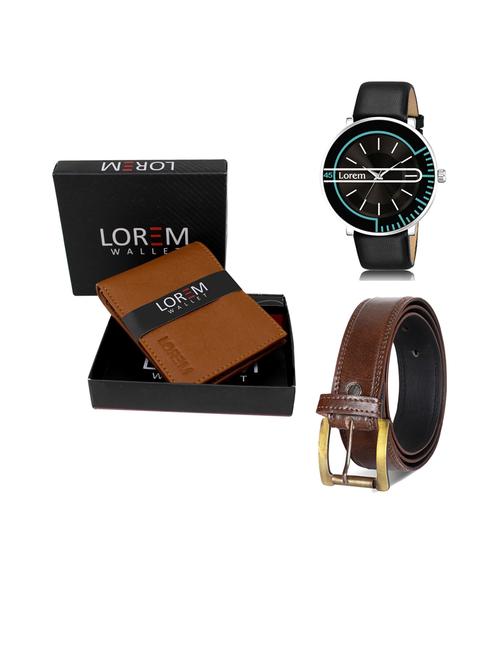 belt, wallet & watch gift combo - 19451143 - Very Small Image - 1
