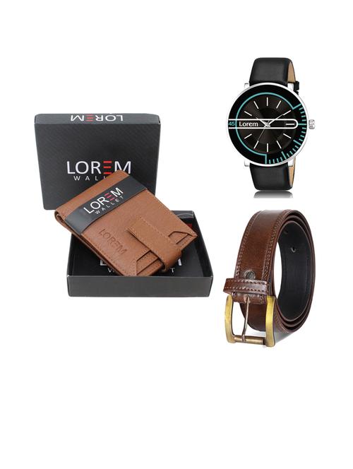 belt, wallet & watch gift combo - 19451150 - Very Small Image - 1