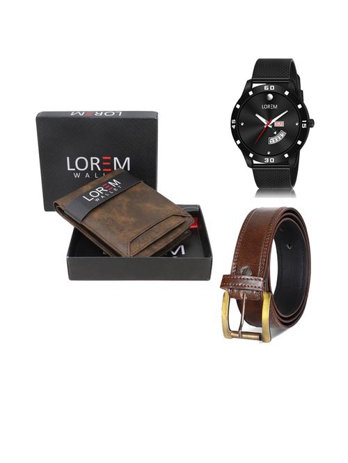 belt, wallet & watch gift combo - 19451190 - Very Small Image - 1