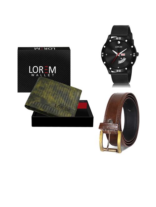 belt, wallet & watch gift combo - 19451215 - Very Small Image - 1