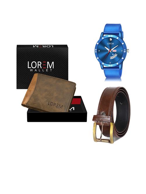 belt, wallet & watch gift combo - 19451256 - Very Small Image - 1