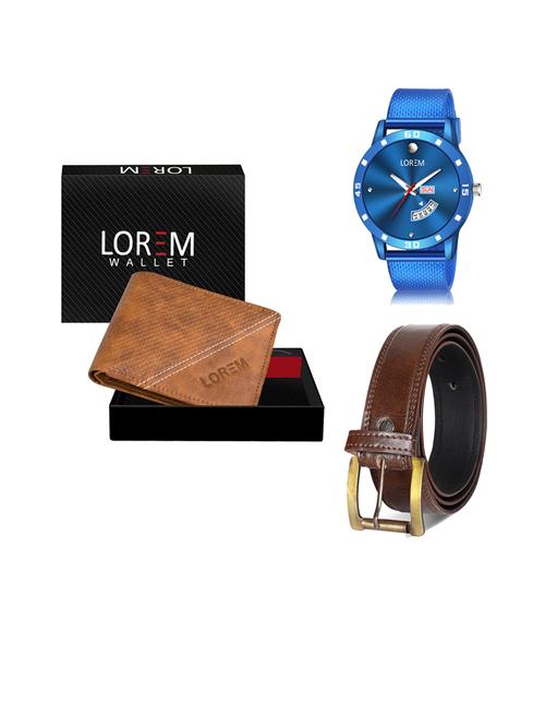 belt, wallet & watch gift combo - 19451263 - Very Small Image - 1
