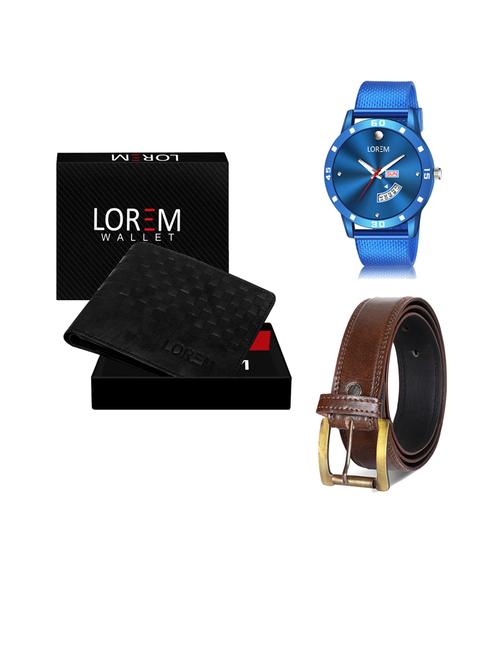 belt, wallet & watch gift combo - 19451269 - Very Small Image - 1