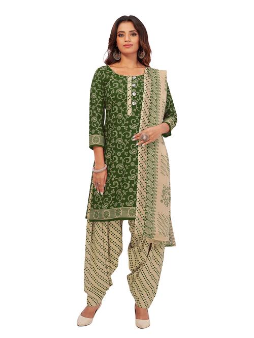 printed unstitched salwar suit - 19452011 - Very Small Image - 1