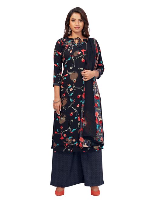 printed unstitched salwar suit - 19452020 - Very Small Image - 1