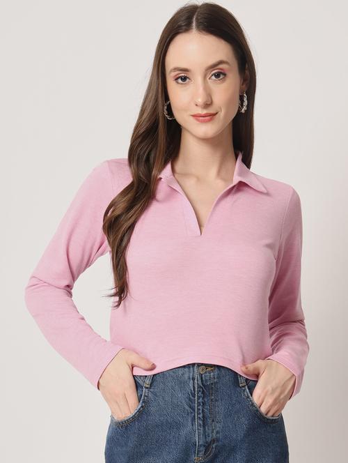 women's plain polo neck t-shirt - 19453068 - Very Small Image - 1