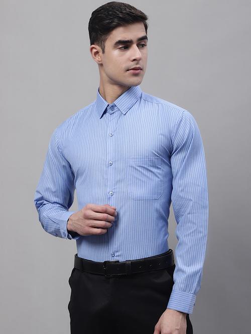 mens stripes formal shirt - 19453151 - Very Small Image - 1