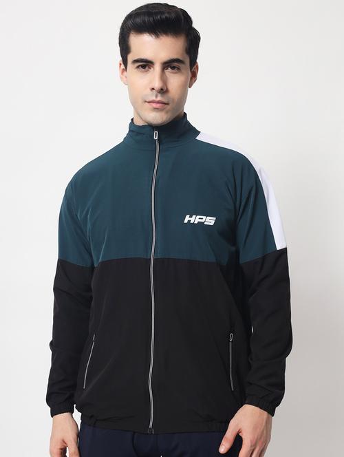 color blocked long sleeve jacket - 19454174 - Very Small Image - 1