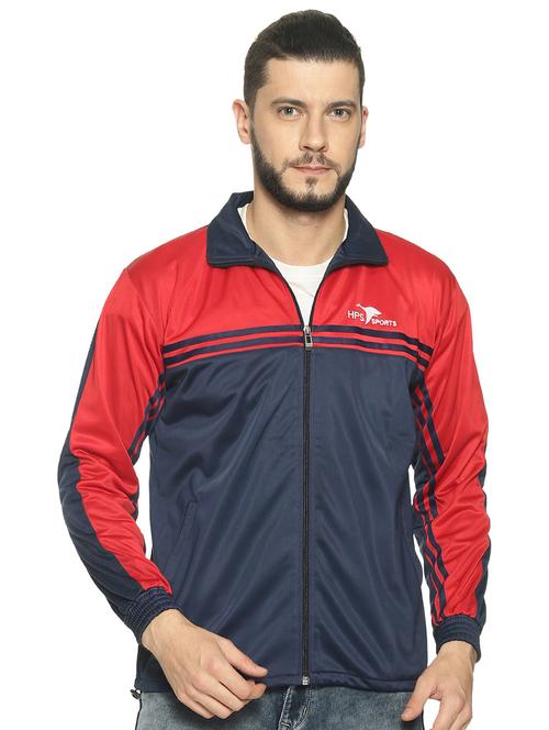 color blocked long sleeve jacket - 19454194 - Very Small Image - 1