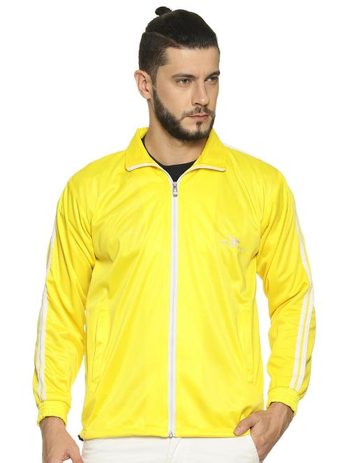 yellow solid long sleeve jacket - 19454201 - Very Small Image - 1