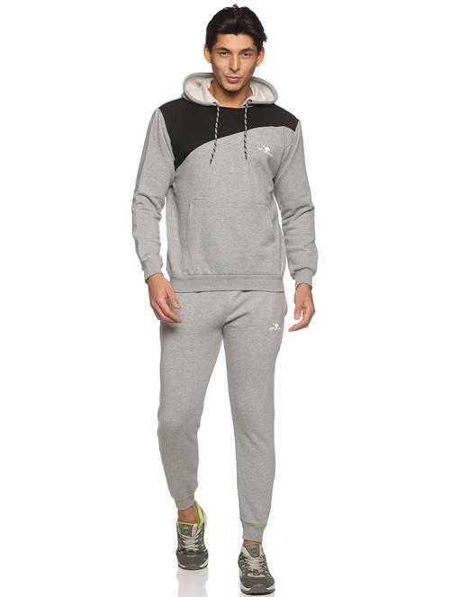 silver color blocked ankle length track suit - 19454406 - Very Small Image - 1