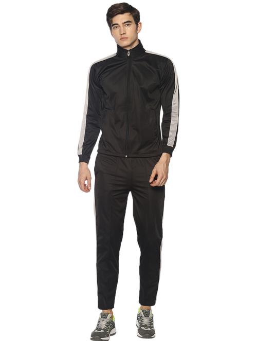 black solid ankle length track suit - 19454432 - Very Small Image - 1
