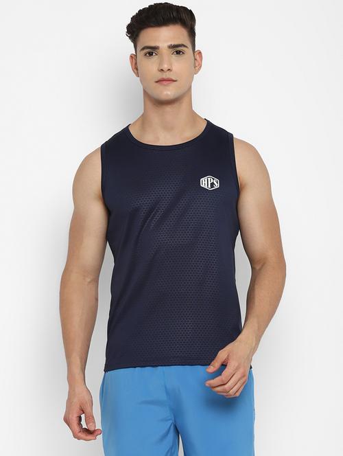 dark blue polyester vest - 19454568 - Very Small Image - 1