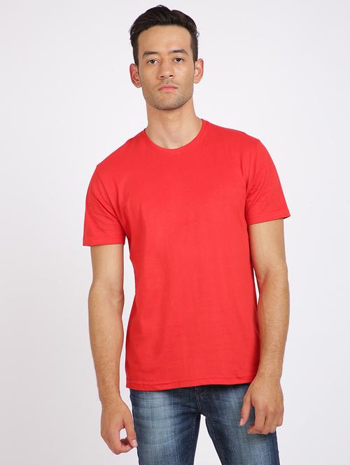 men red cotton t-shirt - 19454943 - Very Small Image - 1