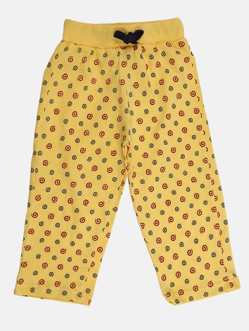yellow printed cotton three-fourth - 19460605 - Very Small Image - 1
