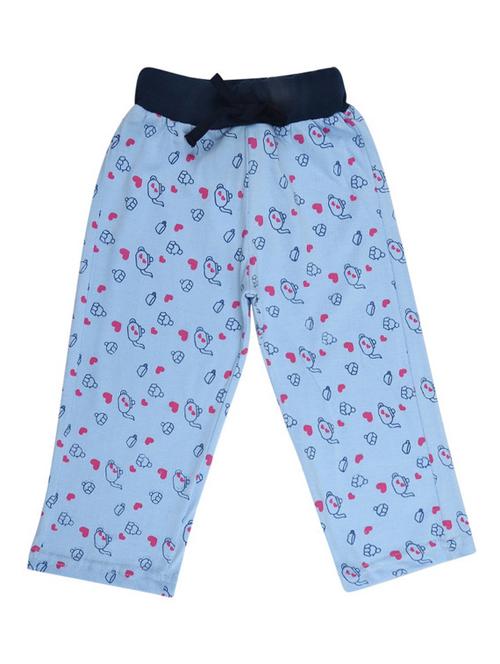 light blue printed cotton three-fourth - 19460630 - Very Small Image - 1
