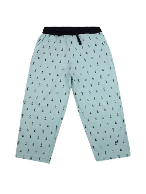light blue printed cotton three-fourth - 19460635 - Very Small Image - 1