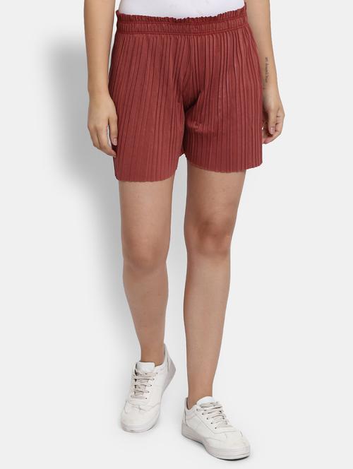 mid rise solid shorts - 19463432 - Very Small Image - 1