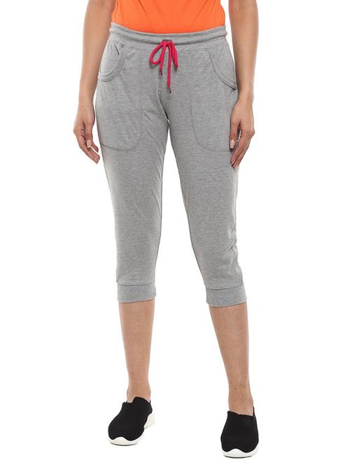 solid grey pocket detailed capri - 19463474 - Very Small Image - 1