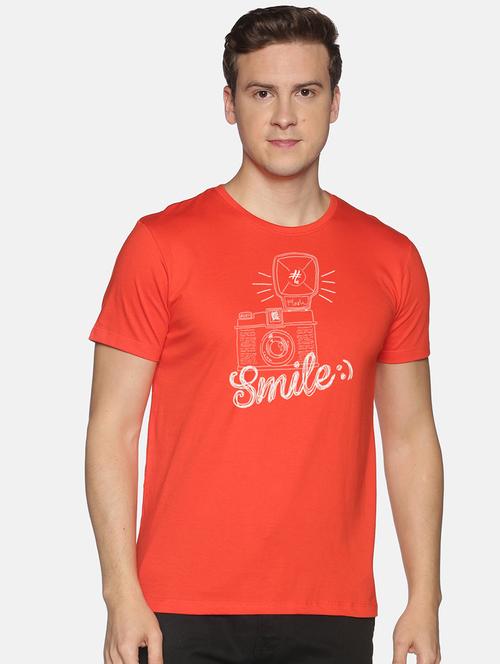 round neck printed regular t-shirt - 19465086 - Very Small Image - 1