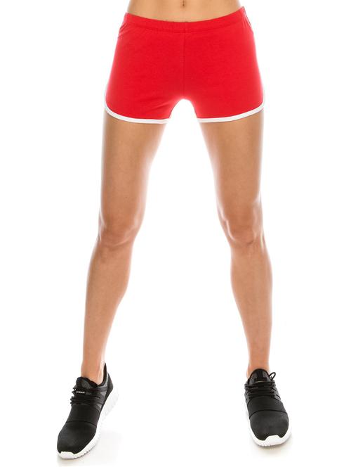 red cotton blend sports short - 19467152 - Very Small Image - 1
