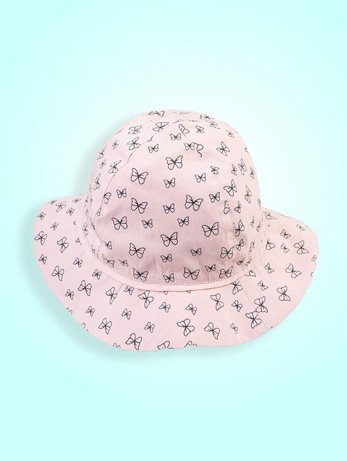 pink printed cotton bucket hat - 19470384 - Very Small Image - 1